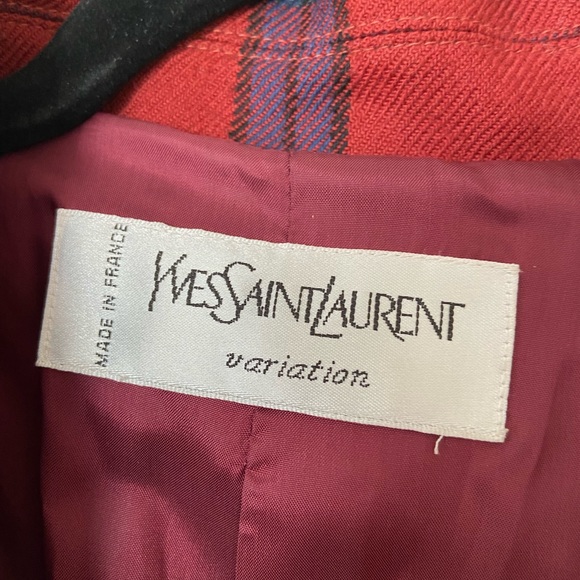 YSL plaid print wool blazer - Picture 7 of 8